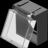 Protective cover, 23 mm x 20 mm, plastic, transparent, for 51 series, 51-920