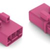 Plug, 3 pole, push-in, 1.5 mm², pink, 890-293/081-000