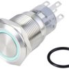 TRU COMPONENTS TC-10090952 Przycisk wandaloodporny LAS1-AGQ-11ZE/B/24V/S, 20 mm, 250 V/AC, 3 A, 1 szt.