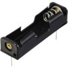 TRU COMPONENTS TC-13220516 Battery tray 1x AA Pin contact 58x17x14mm Black