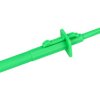Chwytak pomiarowy; 20.170.4; haczykowy; 4mm; zielony; 123mm; wtykany (gniazdo bananowe 4mm); 10A; 1000V; stal nierdzewna; PA; Am