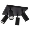 Lampa sufitowa listwa plafon naynkowy regulowane tuby MANAM 4D black 4xGU10 03766 STRUHM