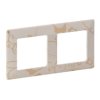 VALENA LIFE Ramka 2 podwójna krem fantazja 754112 LEGRAND