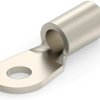 Uninsulated ring cable lug, 6.64-10.5 mm², AWG 8, 4.34 mm, M4, metal, 2-324061-5