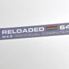 Commodore 64C 'Reloaded MK2' grey badge 0.5mm thick