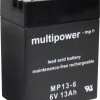 Akumulator ołowiowy multipower MP13-6 A96801, AGM, 6 V, 13 Ah