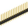 Pin header, 18 pole, pitch 2.54 mm, straight, black, 10048440