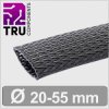 TruComponents 30648 Braided hose Blk Polyester 20 up to 55mm /m