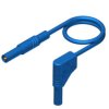 Próbnik 16A, Polichlorek winylu, 1000 V, kolor: Niebieski, dł. 25 cm, 70 °C, -15 °C, Hirschmann Test & Measurement