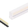 Pin header, 15 pole, pitch 2.54 mm, angled, black, SLLP5SMD06615SSM