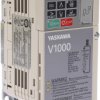 Przekształtnik częstotliwości 0.37 kW 1-fazowy 230 V AC 1.6 A 0.1 → 400Hz V1000 Profibus Silniki AC