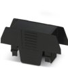 Upper part of housing, ABS/PC, (W x H x D) 22.6 x 75.26 x 36.95 mm, black, for enclosure, 1074971
