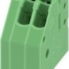 PCB terminal, 2 pole, pitch 2.5 mm, AWG 24-20, 2 A, spring-clamp connection, green, 1990009