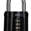 Kłódka średnica szekli: 8mm RS PRO Kłódka szyfrowa W budynkach, na zewnątrz Stop cynku Czarny