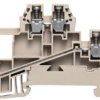 Multi level terminal block, screw connection, 0.5-4.0 mm², 24 A, 6 kV, dark beige, 1031200000