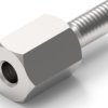 Hexagon spacer bolt, external/internal thread, M2/M2, 20 mm, brass, 971200244