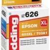 Edding atrament Zamiennik Epson 603XL, T03A1 zamiennik Czarny EDD-626 18-626