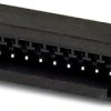 Pin header, 3 pole, pitch 2.5 mm, angled, black, 1963434