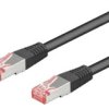 Patch cord S/FTP 6a linka Cu LSZH czarny 10m 27AWG 93706