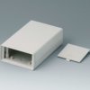 ABS shell housing, (L x W x H) 83 x 77 x 45 mm, gray white (RAL 9002), A9408648