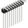 Pin header, 10 pole, pitch 1.27 mm, angled, black, 10061154