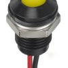 Lampka kontrolna do montażu panelowego 12V dc, Żółta 8mm LED Wyprowadzenia RS PRO