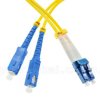 Patchcord SC/UPC-LC/UPC, SM, 9/125, dupleks, włókno G652D, 0,5 m