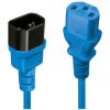 Lindy 30470 0.5m C14 to C13 Extension Cable, blue,