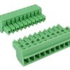 TLP4-CPF10 Kostka zaciskowa 10pin, prosta, z gniazdem raster 3,81 mm