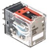 Przekaźnik mocy 24V dc 4PDT Omron 900mW, Wciskane 636Ω Wciskane