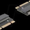 64342 Adapter M.2 Key B+M male to M.2 Key M slot - Extension