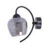 Lampa ścienna kinkiet SARA, grafitowy szklany klosz, do salonu K-5197 Kaja Lighting