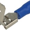 Konektor; 6,3x0,8mm; 1,5÷2,5mm2; płaski wsuwka/nasuwka; izolowany; 01110-FBFD2-250; niebieski; proste; na przewód; cynowane; zac