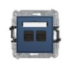ICON Gniazdo komputerowe podwójne 2xRJ45 kat 6A 8 stykowe navy blue 64IGK-8 KARLIK