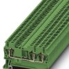 Through terminal block, spring balancer connection, 0.08-1.5 mm², 3 pole, 17.5 A, 6 kV, green, 3037287