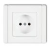 FLEXI Gniazdo pojedyncze bez uziemienia (przesłony torów prądowych) biały FGP-1p KARLIK