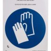 Znak nakazu, PVC, Niebieski/biały, Brak, szt. 1, Etykieta