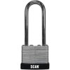 Scan QC0140L Laminated Steel Padlock 40mm Long Shackle