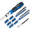Draper 21010 Ratchet Screwdriver Socket and Bit Set, 1/4" Sq. Dr. (40 Piece)