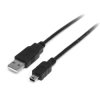 Kabel USB Złącze A USB A Złącze B Mini USB B dł. 1m Kabel USB-A do USB Mini-B USB 2.0 kolor: Czarny