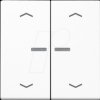 A102KO5PBFWW Dual rocker, alpine white, light guide, arrow symbols
