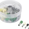 TRU COMPONENTS 739705 Zestaw końcówek rurkowych E100GS, z częściową izolacją , 4 mm², 100 szt.