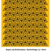70105223 Laser warning triangles sheet (88 pcs) 19x19mm