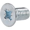 R-TECH 337079 Pozi Countersunk Machine Screws BZP M5 10mm - Pack Of 100