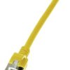 kabel LAN LogiLink CQ9017S, 1 szt., RJ45, CAT 6a, U/FTP, 0.30 m, żółty