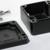 Aluminum die cast enclosure, (L x W x H) 64 x 58 x 35 mm, black (RAL 9005), IP68, 1590Z061BK