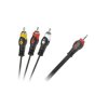 KABEL JACK 2,5 4-POLOWY 3x RCA 1.5m KPO2854-1,5
