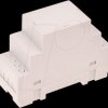 Top-hat rail housing, 35 x 90 x 65 mm, light gray