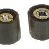 Pokrętło potencjometru oś: 4mm średnica: 15.5mm Okrągłe Nylon Czarny Sifam