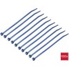 TruComponents 40513 Cable tie 150mm 3.6mm Blue Cable finder detectable 100pcs